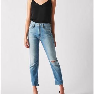 MOTHER NWOT High Waisted Rider Ankle sz: 25